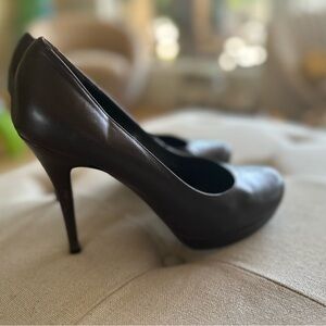 ✨YSL Brown Leather Heels✨